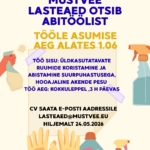 Otsime abitöölist Mustvee majja!
