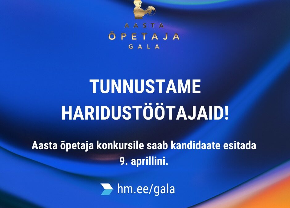 Aasta õpetaja konkurss 2026